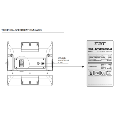 Всепогодный трансляционный сабвуфер SHADOW 114ST