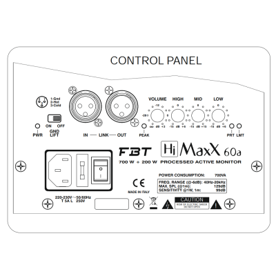 Двухполосная активная акустическая система HiMaxX 60A