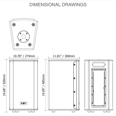 Двухполосная активная акустическая система VENTIS 108A