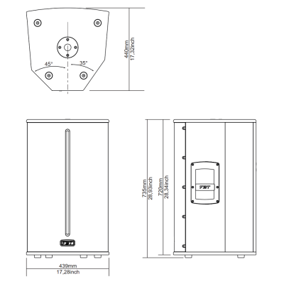Двухполосная активная акустическая система X-PRO 115A