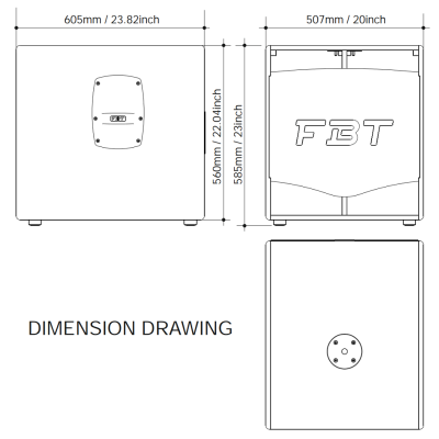 Активный band-pass сабвуфер PROMAXX 15SA