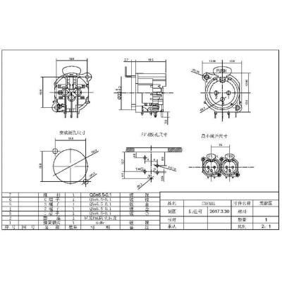 Панельный разъем XLR, гнездо C3FAH1