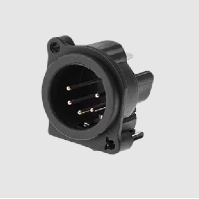 Панельный разъем XLR, штекер