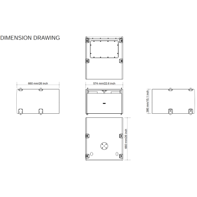Активный band-pass сабвуфер, элемент линейного массива MITUS 212FSA