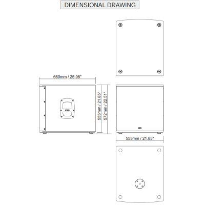 Активный сабвуфер VERTUS CLA 118SA
