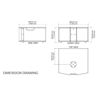 Активный сабвуфер VERTUS CLA 208SA W