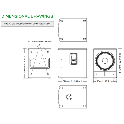 Активный сабвуфер X-SUB 115SA