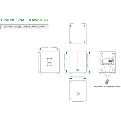 Активный сабвуфер X-SUB 118SA
