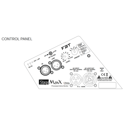 Активный сценический монитор STAGEMAXX 12MA W