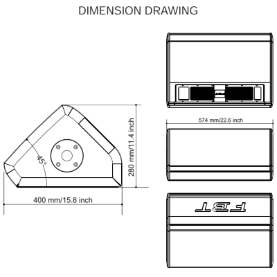 Двухполосный пассивный сценический монитор MITUS 210M