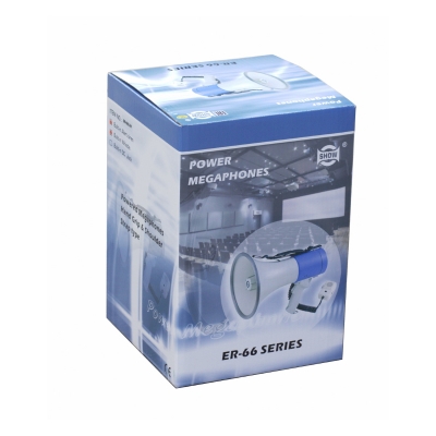 Рупорный ручной громкоговоритель с сиреной ER-66S