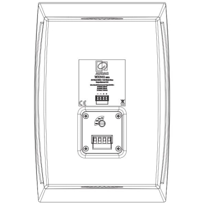 Настенная двухполосная акустическая система (улучшенная версия) WX502MK2/B