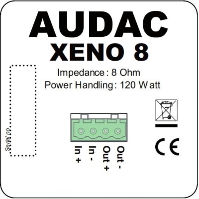 Настенная двухполосная акустическая система XENO8/B