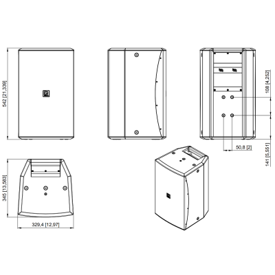 Двухполосная акустическая система класса Pro Audio (8 Ом) VEXO110/W