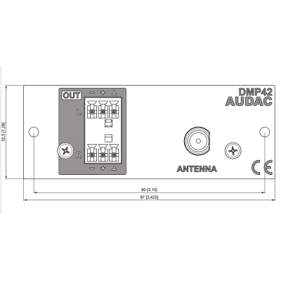 Цифровой DAB/DAB+ и FM тюнер с поддержкой SourceCon™ для модульного медиаплеера XMP44 DMP42