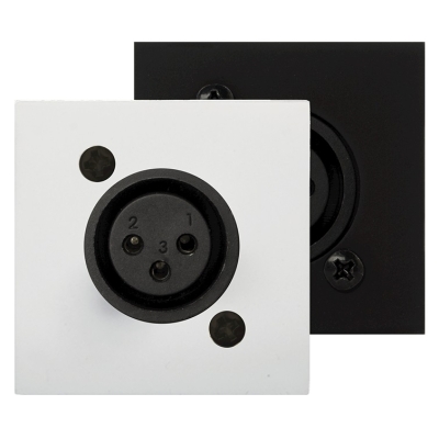 Настенная панель с разъемом XLR (розетка) CP45XLFS/W