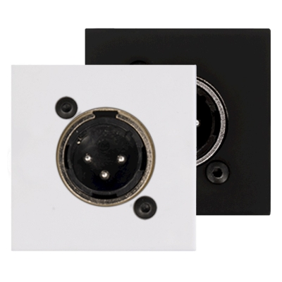 Настенная панель с разъемом XLR (вилка) CP45XLMS/W