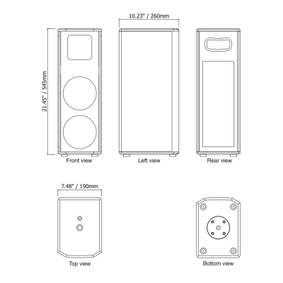 Двухполосная активная акустическая система VENTIS 206A