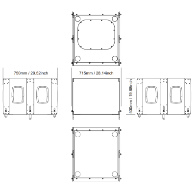 Активный band-pass сабвуфер, элемент линейного массива MUSE 118FSA
