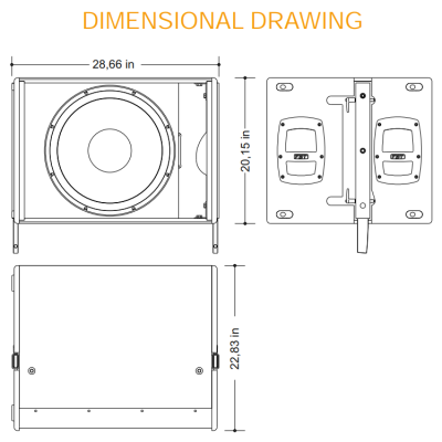 Активный сабвуфер, элемент линейного массива MODUS 118FSA
