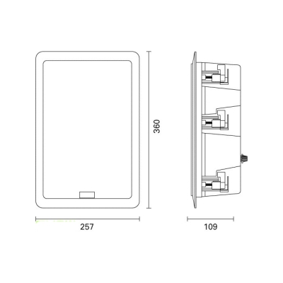 Врезная двухполосная акустическая система IW-200 TCP
