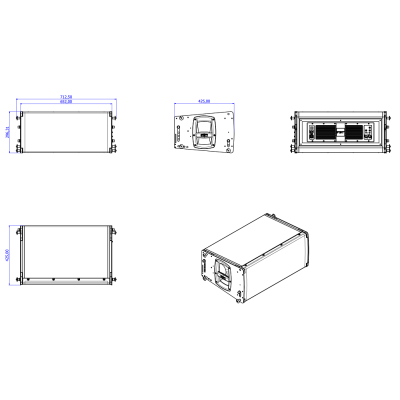 Активная двухполосная АС, элемент линейного массива MUSE 210LA
