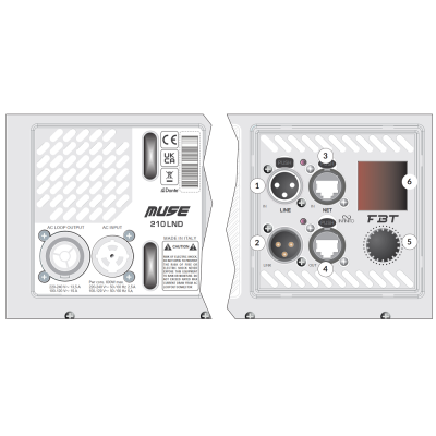 Активная двухполосная АС, элемент линейного массива MUSE 210LND