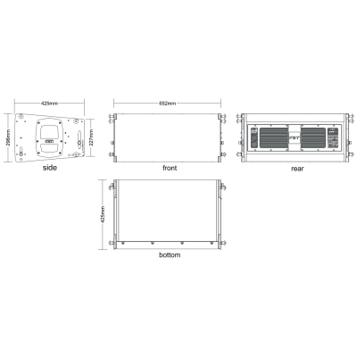 Активная двухполосная АС, элемент линейного массива MUSE 210LND