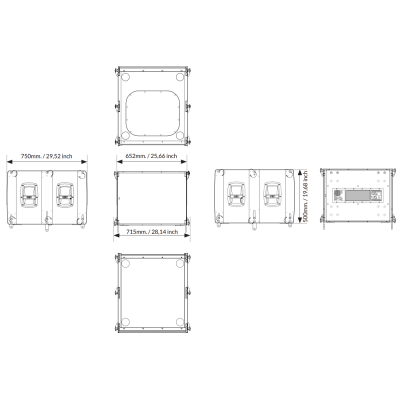 Активный band-pass сабвуфер, элемент линейного массива MUSE 118FSND
