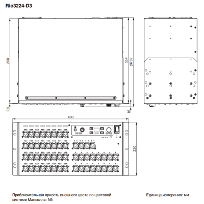 Stagebox для цифровых микшерных консолей RIO3224-D3