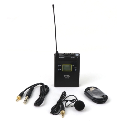 Портативный поясной передатчик с петличным микрофоном KT-60