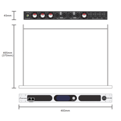 Профессиональный двухканальный усилитель с DSP и AES DQX2-1300