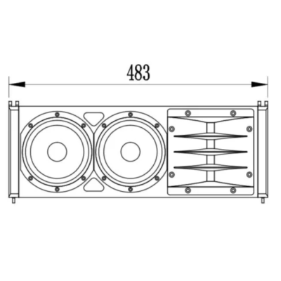 Пассивный двухполосный элемент линейного массива V5