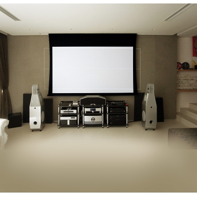 Встраиваемый экран с электроприводом Master Recessed Tensioned Control