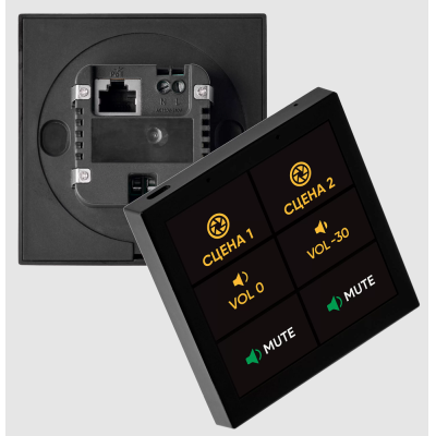 TS-04/B Панель управления AV-оборудованием через AUDAC Touch