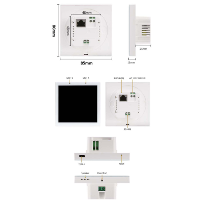 Панель управления AV-оборудованием через AUDAC Touch TS-04/B