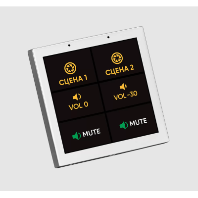 Панель управления AV-оборудованием через AUDAC Touch TS-04/W