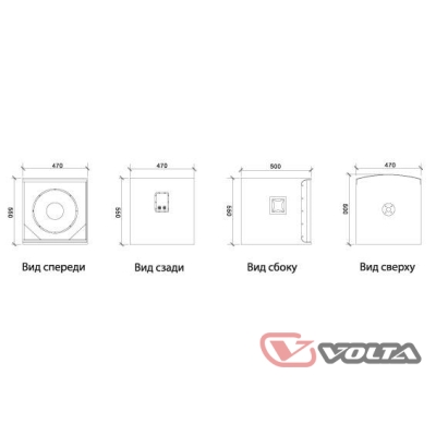 Профессиональный пассивный сабвуфер MS-15W