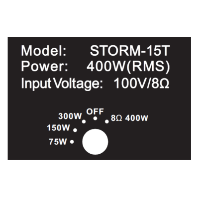 Всепогодная акустическая система для больших площадей STORM-15T