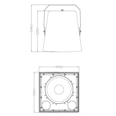 Всепогодный пассивный сабвуфер для больших площадей STORM SUB-15T