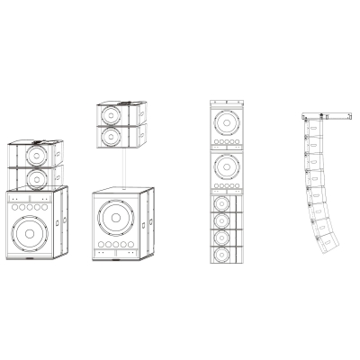 Активный сабвуфер с DSP, элемент линейного массива RED LINE POWER SUB