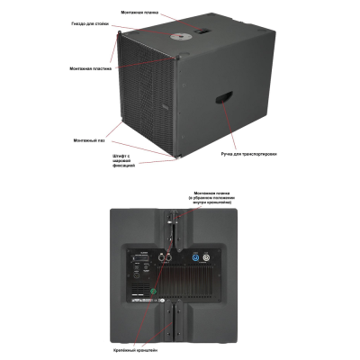 Активный сабвуфер с DSP, элемент линейного массива COLIBRI SUB 15A