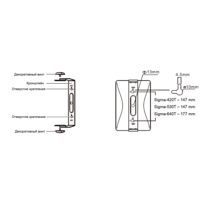 Настенный двухполосный громкоговоритель SIGMA-640TW