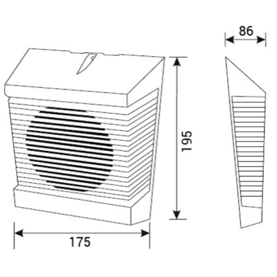 Настенный широкополосный громкоговоритель WSE-10T