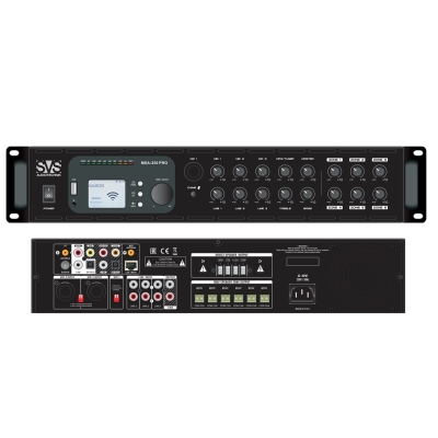 Профессиональный зональный микшер-усилитель с медиаплеером