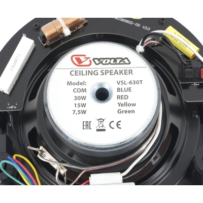Потолочный двухполосный громкоговоритель VSL-630TB