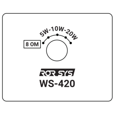 Настенный двухполосный громкоговоритель WS-420BL