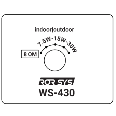 Настенный двухполосный громкоговоритель WS-430W