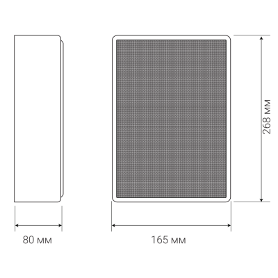 Настенный двухполосный громкоговоритель WS-110