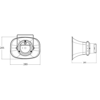 Всепогодный рупорный громкоговоритель HS-30T